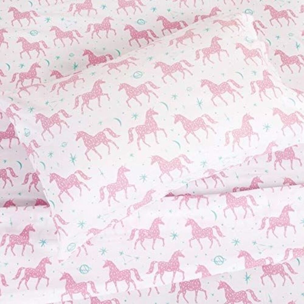Unicorn Constellation 4pc Sheet Set Full Sheets & Queen Pillowcases